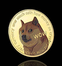 DOGE Сувенірна монета Доги в капсулі кольорова