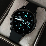 Багатофункціональні круглі розумні годинник для чоловіків чорні для андроїд і айфона, фото 6