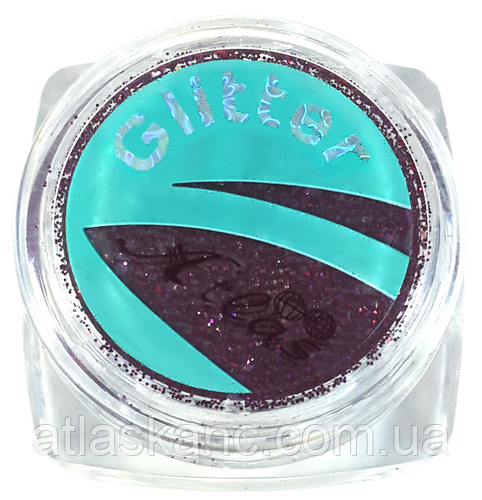 Блискітки (Глітер) дрібні Голографічні Атлас 2 г — Баклажан AS-2350, фото 1