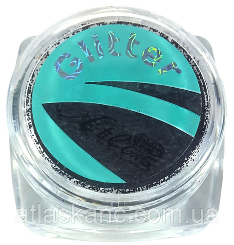 Блискітки (Глітер) дрібні Атлас 2 гр — Чорний AS-2317, фото 1