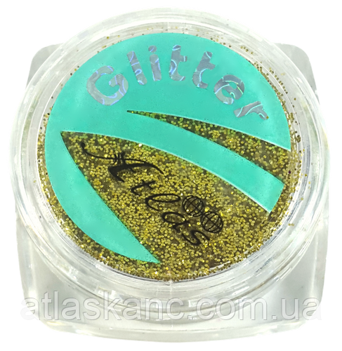 Блискітки (Глітер) дрібні Атлас 2 г — Золото AS-2306, фото 1