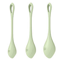 Набір йоні намистин Satisfyer Yoni Power 2 Light Green, диаметр 2-2,5-3см, вес 22-44-73гр SO5549