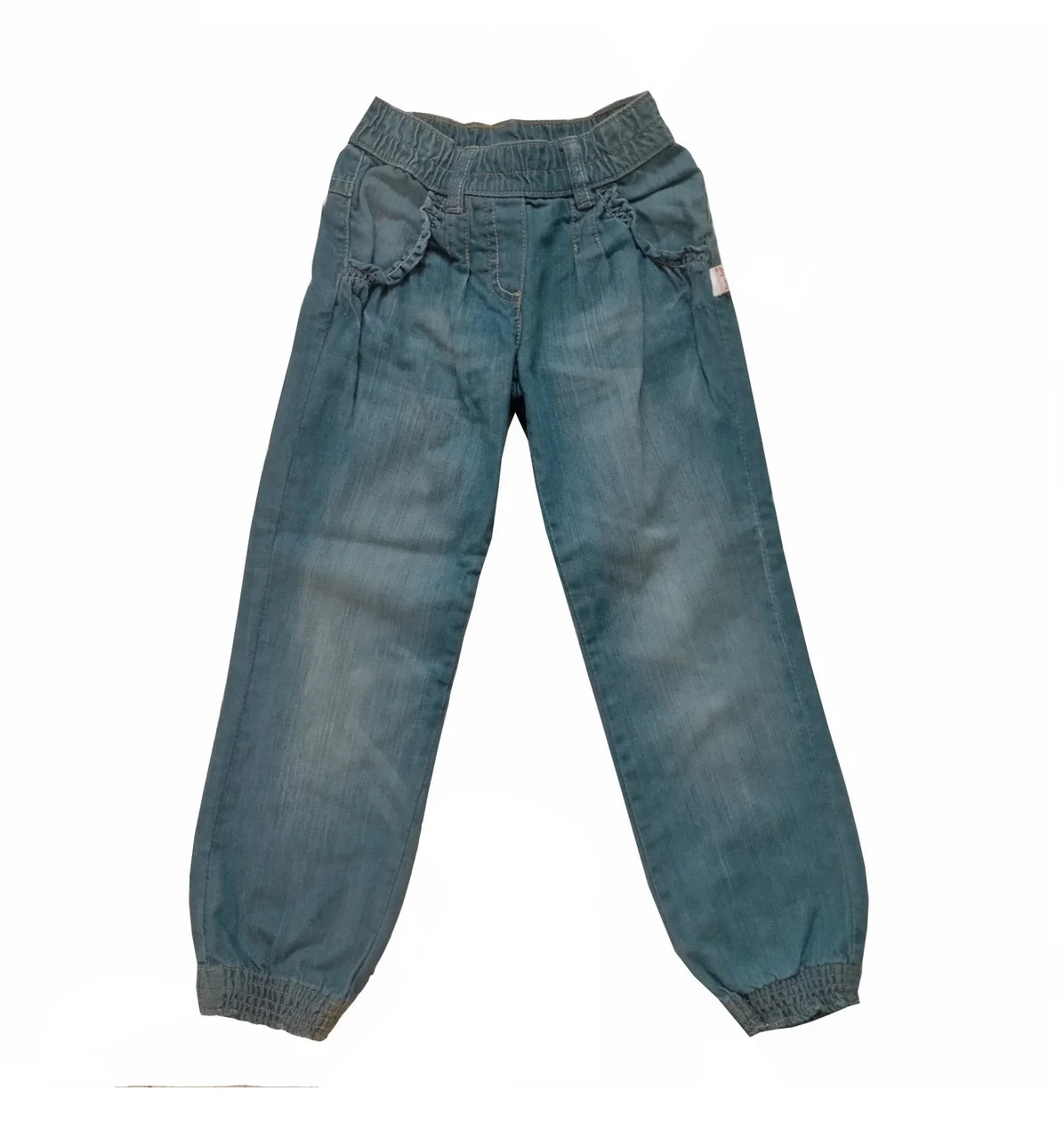 Дитячі джинси для дівчинки весна-літо на гумці 92, 98 см