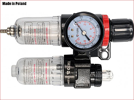 Пневматичний повітряний фільтр із редуктором і манометром Yato YT-2384