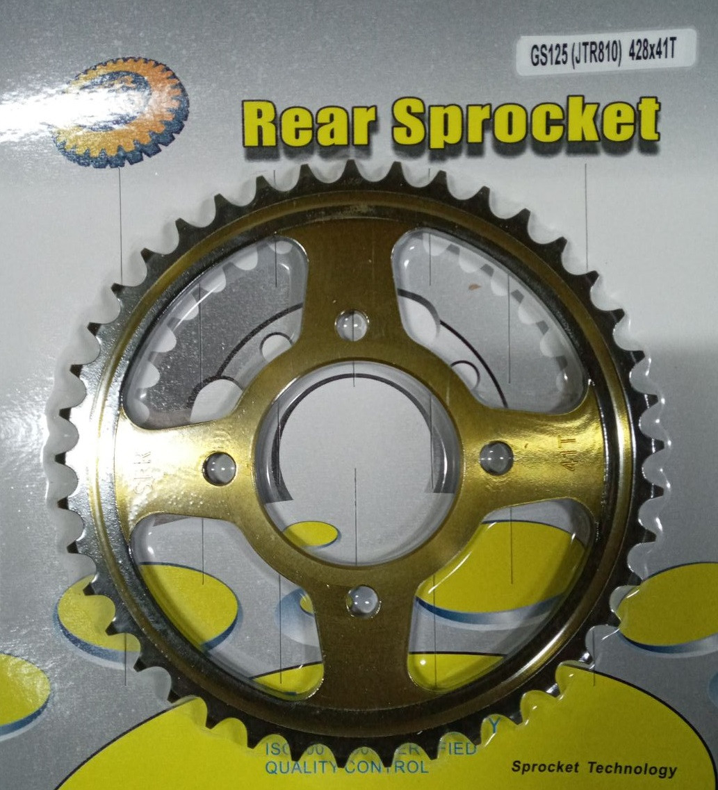 Зірка GS-125 SFR 428x41T 40шт/ящ Polish Gold\Black