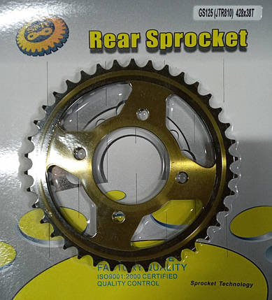 Зірка GS-125 SFR 428x38T 40шт/ящ Polish Gold\Black, фото 1