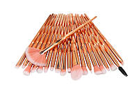 Набір пензлів для макіяжу 20шт Maange Fly goldеn