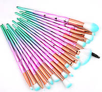 Набір кистей для макіяжу 20шт Maange Fly Velvet