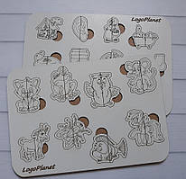 Рамки-вкладки зі словами 1 типу ССС (2 шт.)