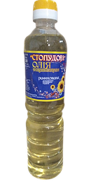 Олія соняшникова рафінована "Стопудова" 500мл