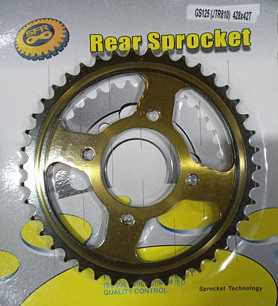 Зірка GS-125 SFR 428x42T 40шт/ящ Polish Gold\Black, фото 1