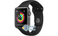 Смарт-годинник Apple Watch Series 3 (GPS) 42mm Space Gray Aluminum Case with Black Sport Band (MTF32)