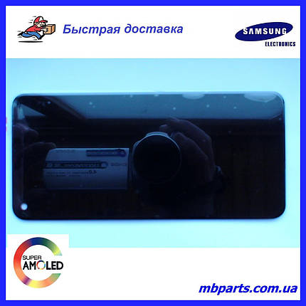 Дисплей з сенсором Samsung А606 Galaxy А60 Black, GH82-20072A оригінал без рамки!, фото 1