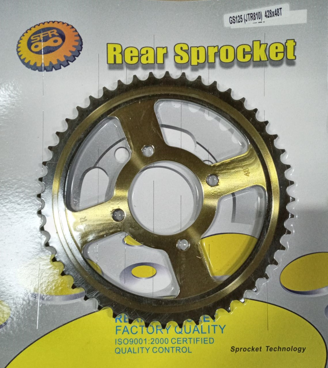 Зірка GS-125 SFR 428x48T 40шт/ящ Polish Gold\Black