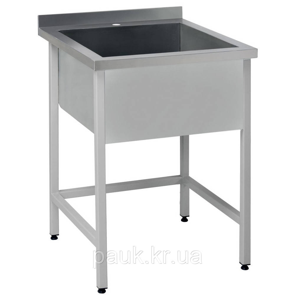 Мийка кухонна 500х500х850 мм, глибина чаші 400 мм, односекційна кухонна мийна ванна, виробнича мийка на кухню, фото 1