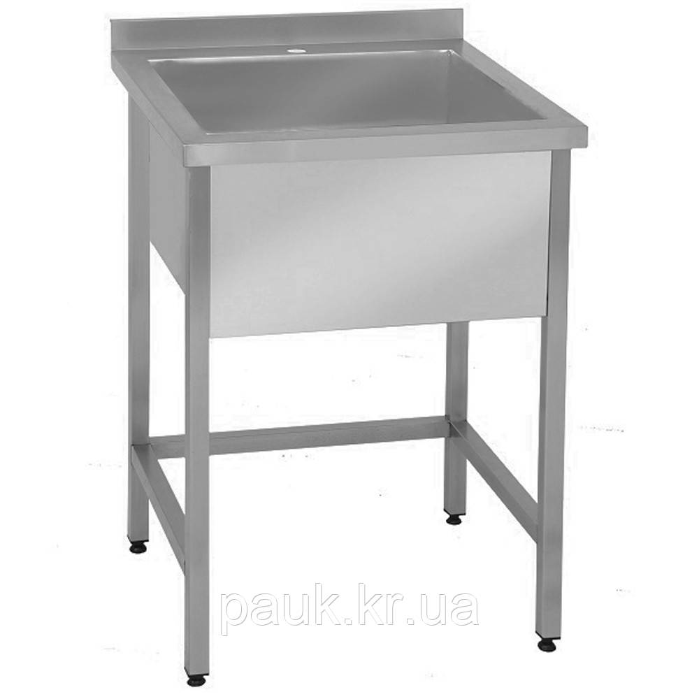 Мийка для посуду 600х800х850 мм, глибина чаші 500 мм, односекційна кухонна мийка виробнича, мийка на кухню, фото 1