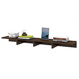 Полиця навісна на стіну MebelProff Trend 11, книжкова полиця, декоративна полиця в кімнату, будинок., фото 3