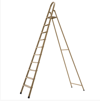 Стремянка (італійка) "ТЕХНОЛОГ" 10 СТ (9 ст + столик) 4.50 Висота, фото 1