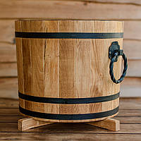 Кадка деревянная для растений 20 литров из ясеня