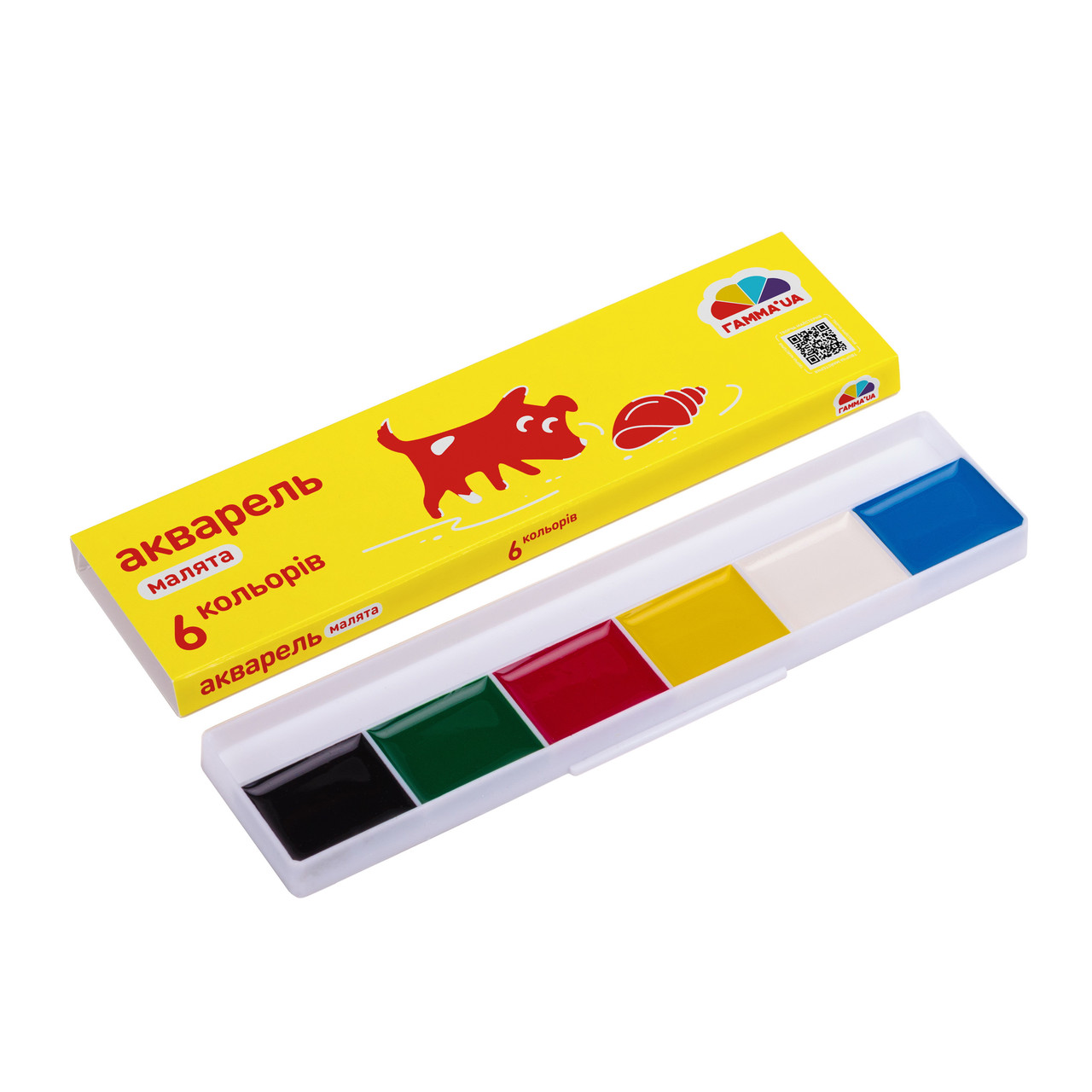 Акварель СФ2 Малята 6кол б/п картон