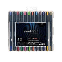 Ручка гелева LINC Pentonic набір 12 цветов 0,6 мм