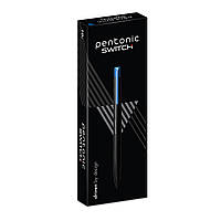 Ручка шариковая LINC Pentonic Switch 0,7 мм синяя автоматическая, 10 шт/уп.