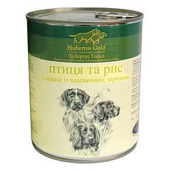 Hubertus Gold (Хубертус Голд) – Консервований корм для мисливських собак (птах/рис) 800 гр