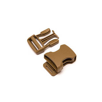Фастекс (Пряжка) 25 мм Champion Clip для Molle кріплення WJ Woojin Plastic ацетал, колір Койот
