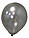 Повітряні кулі срібло металік 10" (25 см) Balonevi, фото 2