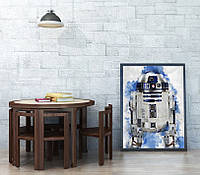 Плакат R2-D2 формат А3 без рам