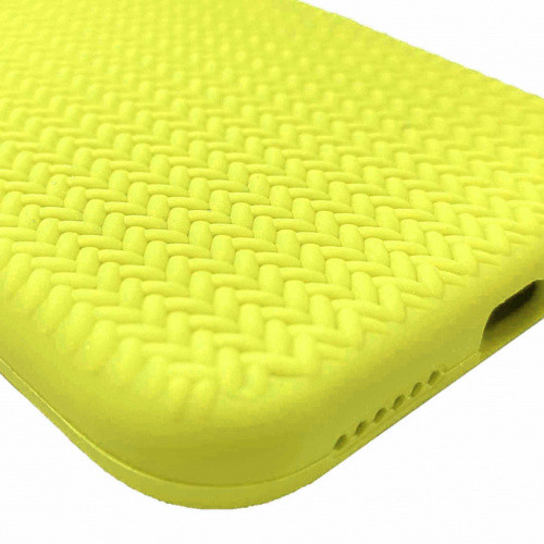 Чохол Silicone Knitted для Apple iPhone 12/12 Pro (10) - Lime - фото 3 - id-p1548337040