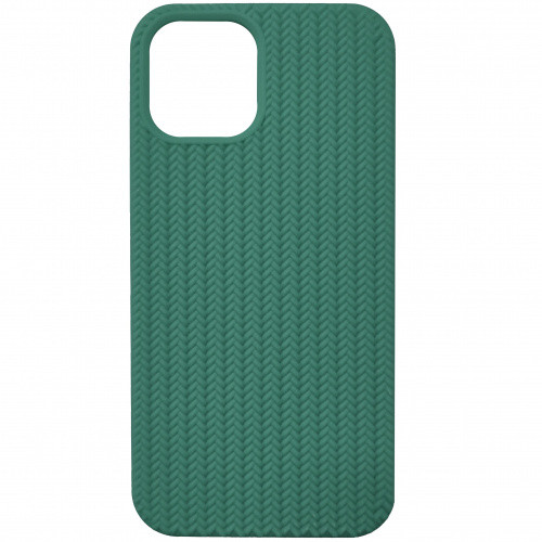 Чохол Silicone Knitted для Apple iPhone 12/12 Pro (09) - Green - фото 1 - id-p1548337041