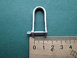 Скоба такелажна плоска, подовжена, нержавіюча сталь А4 (AISI 316), фото 2