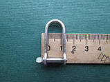 Скоба такелажна плоска, подовжена, нержавіюча сталь А4 (AISI 316), фото 4