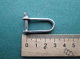 Скоба такелажна плоска, подовжена, нержавіюча сталь А4 (AISI 316), фото 3