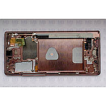 Дисплей з сенсором Samsung N980 Galaxy Note 20 Bronze, GH82-23733B, оригінал з рамкою!, фото 4