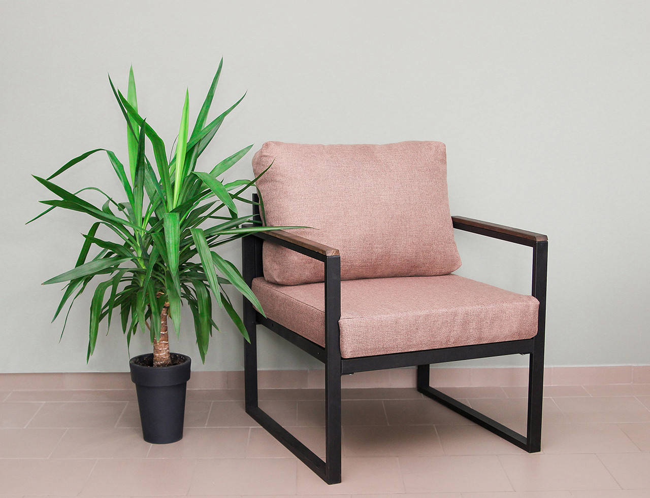 Крісло "Махагоні" (бежевий на чорному) (), фото 1