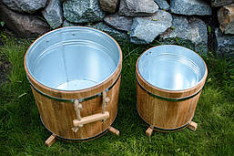 Діжка для рослин 12 літрів з металевою вставкою (ясен), фото 5