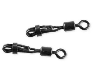 Швидкозйомник Carp Zoom Quick lock swivel #8 (10шт) Matte Black CZ8564, фото 1