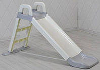 Гірка Active Baby дитяча пластикова Долони, спуск 140см, гірка біла з сірим