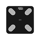 Смарт ваги до 180 кг, з Bluetooth, (26х26 см), Чорні / Розумні електронні ваги підлогові / Фітнес ваги, фото 3