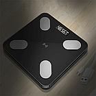 Смарт ваги до 180 кг, з Bluetooth, (26х26 см), Чорні / Розумні електронні ваги підлогові / Фітнес ваги, фото 9