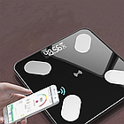 Смарт ваги до 180 кг, з Bluetooth, (26х26 см), Чорні / Розумні електронні ваги підлогові / Фітнес ваги, фото 5