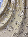 Шикарні штори. Штори в зал. Штори в спальню. Сучасні штори. Штори з рослинним малюнком. Щільні штори, фото 9