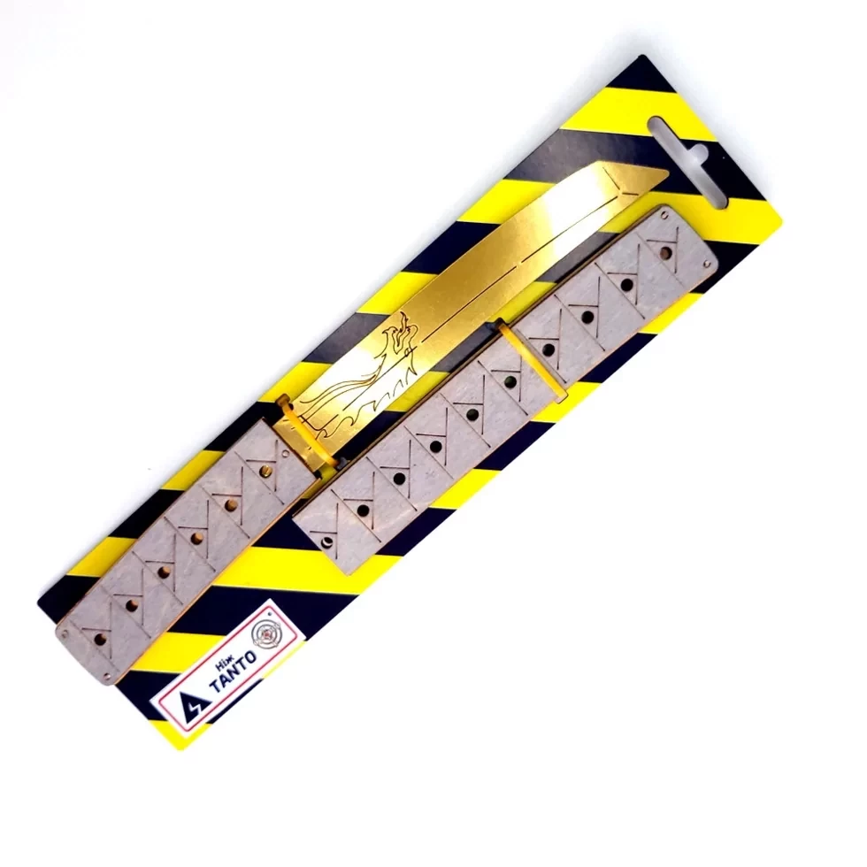 Дерев'яний ніж "TANTO" Якудза Gold, фото 1