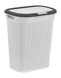 Кошик для білизни з кришкою Irak Plastik Туреччина, 45 л, LA-160