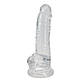 Прозорий фаллоїмітатор Alive Jelly Dildo Torrent, 20,6х4,5 см., фото 2