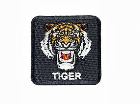 Нашивка Тигр Tiger 55х55 мм