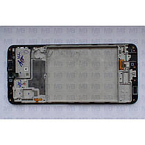 Дисплей з сенсором Samsung M325 Galaxy M32 чорний, GH82-25981A, оригінал, з рамкою!, фото 4