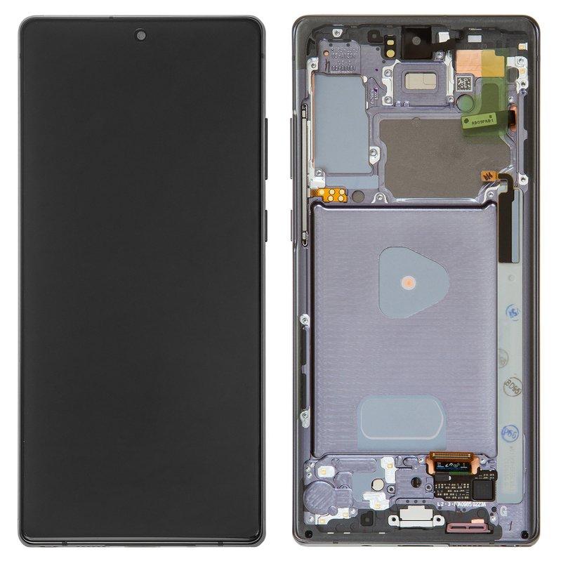 Дисплей для Samsung GH82-23495A N980 | N981 Galaxy Note 20 c сенсорним склом в рамці (Сірий) Сервісный оригінал, фото 1